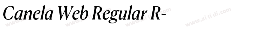 Canela Web Regular R字体转换